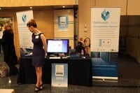 Jessica on the Ground Labs stand Jessica on the Ground Labs stand