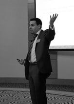 Mohamed Zouine presenting on PCI Compliance - cardholder data discovery