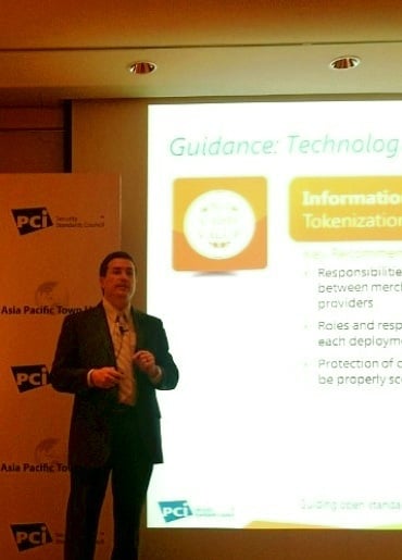 Troy Leach at the PCI SSC Asia Town Hall Meeting in Singapore