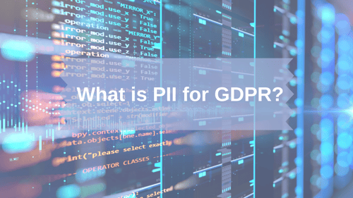 What is PII for GDPR?